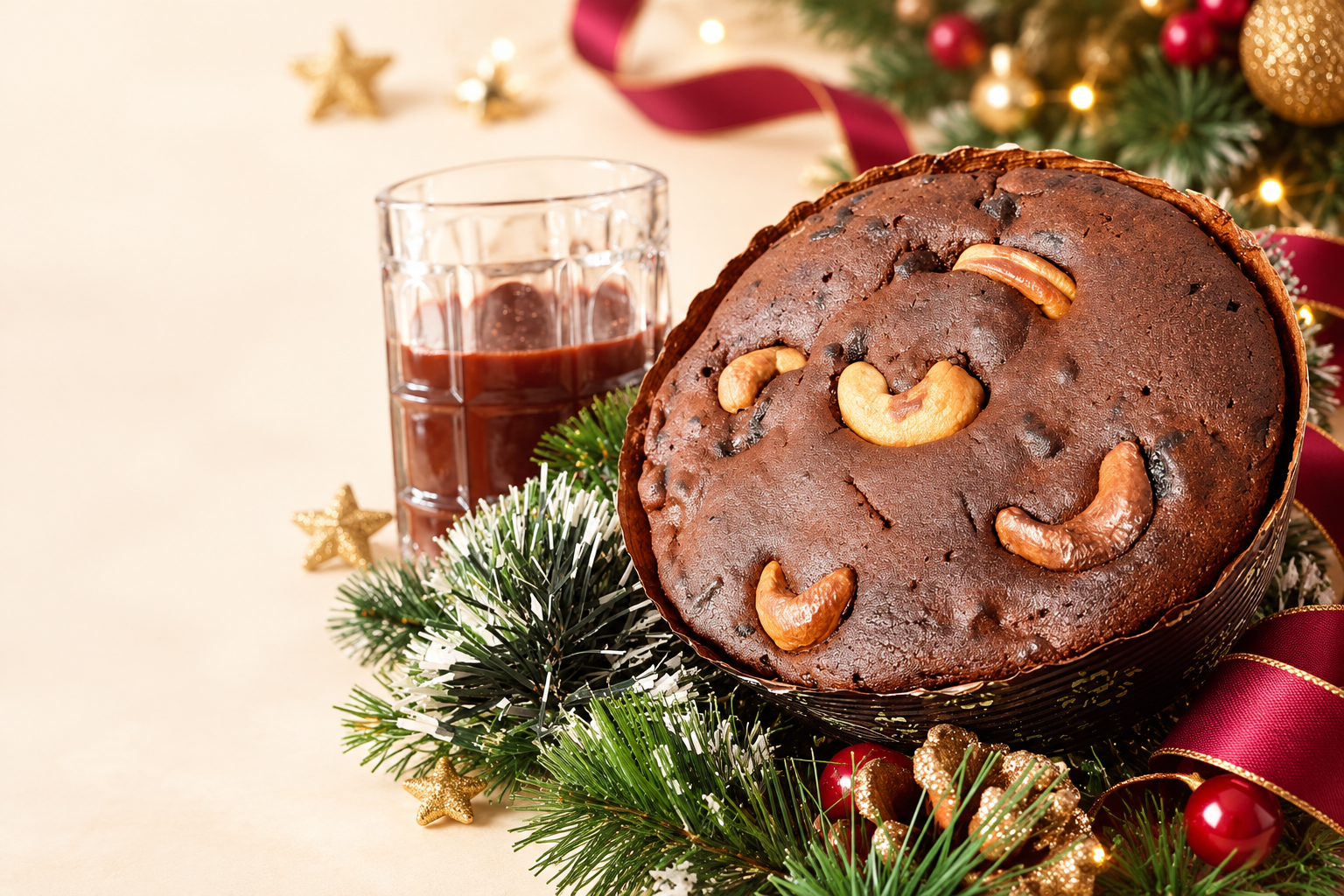 Noel’s original christmas cakes design in a styled celebration setting