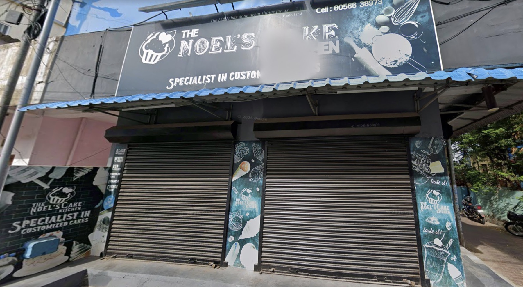 The storefront of Noel’s Cake Kitchen in Nagercoil