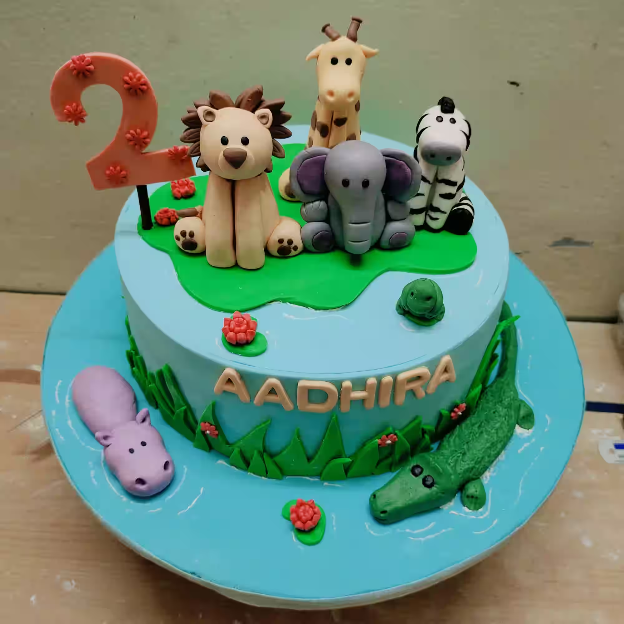 Jungle Friends Birthday Cake — original Noel’s photograph