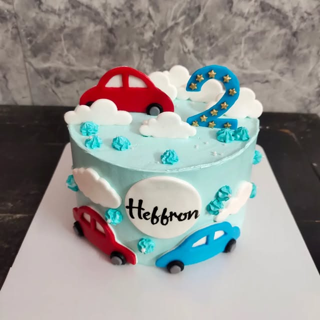 Little Cars Birthday Cake — Noel’s original cake