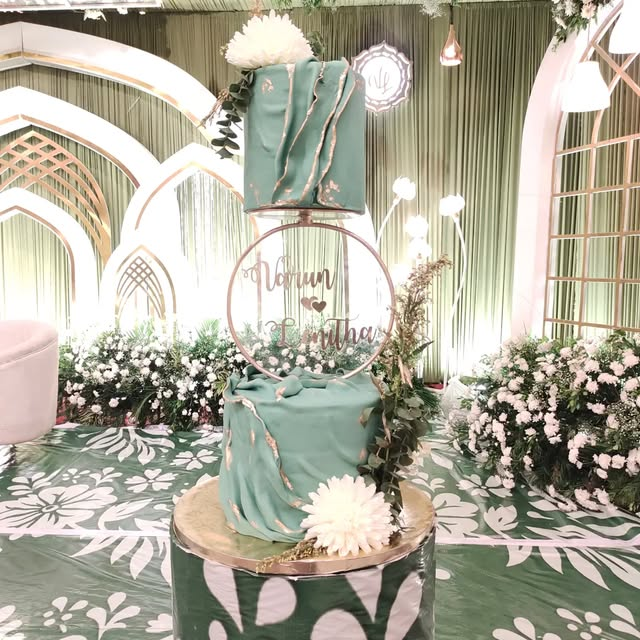 Sage Green Wedding Cake — Noel’s original cake