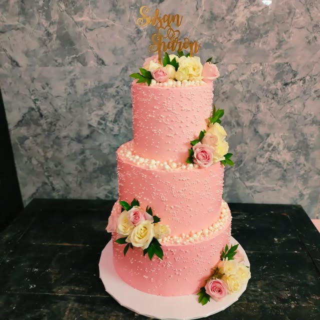 Pink Rose Garden Cake — Noel’s original cake