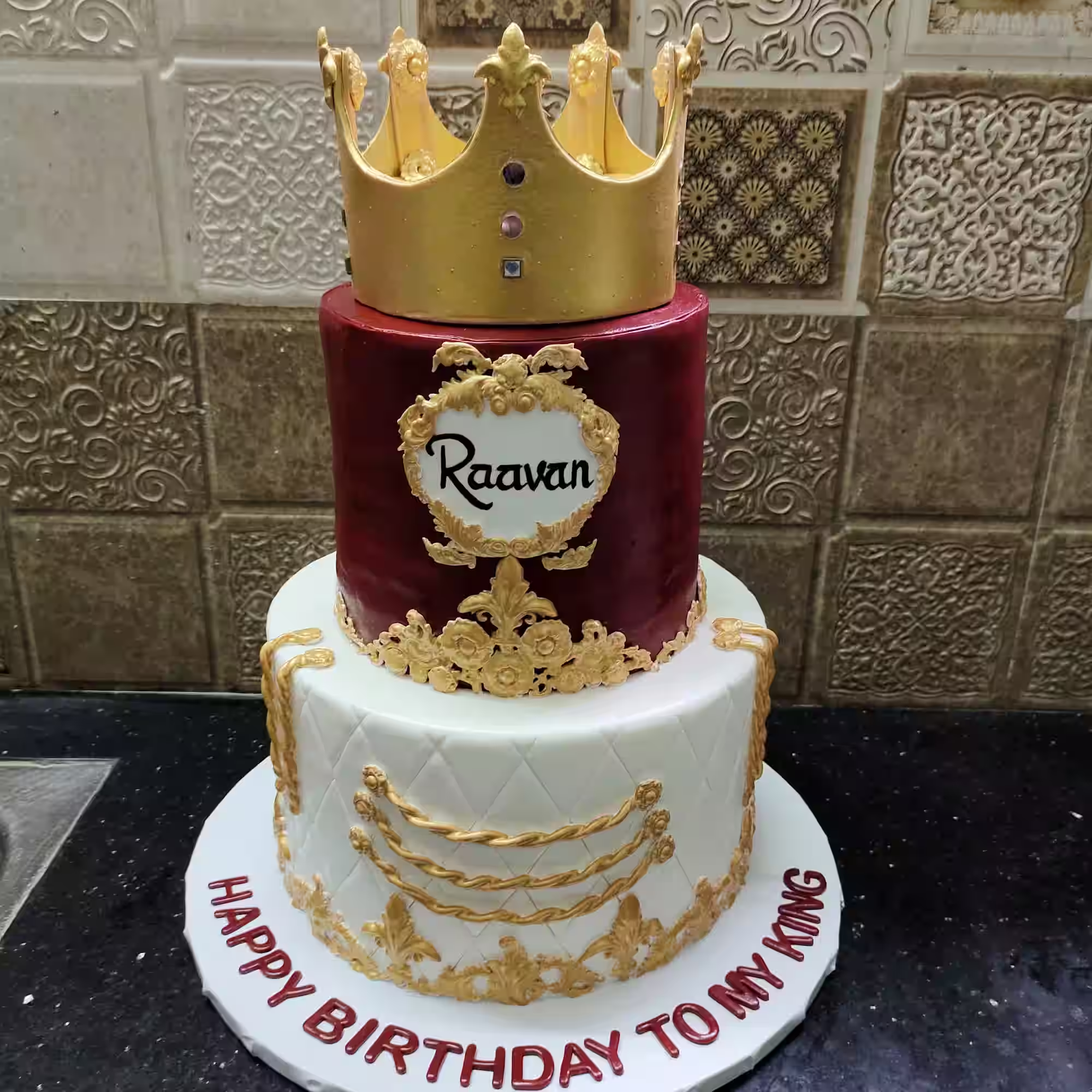 Royal Crown Celebration Cake — original Noel’s photograph