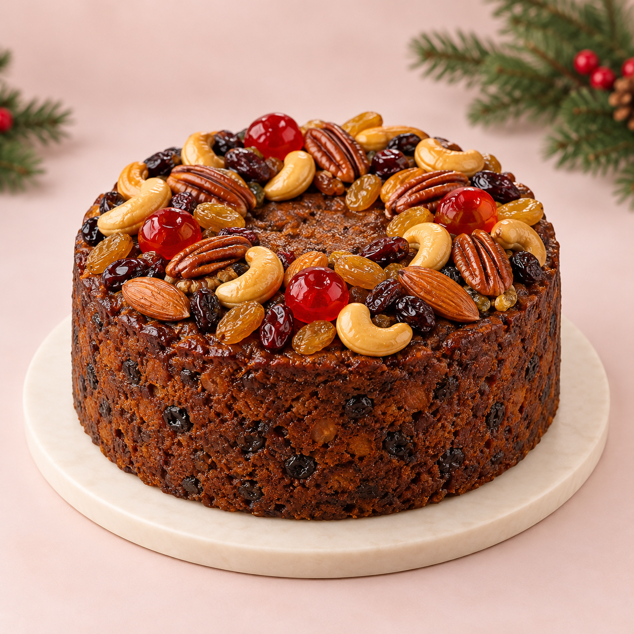 Premium Fruit & Nut Plum Cake — proposed design